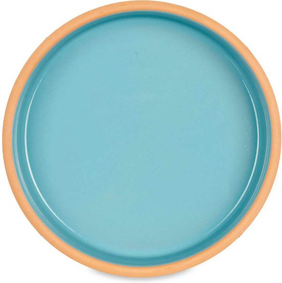 La Dehesa Tapas Servierschale - 2er-Set - Terrakotta - Blau - D23 x H4 cm - zum Servieren von Häppchen - Auflaufform - rund