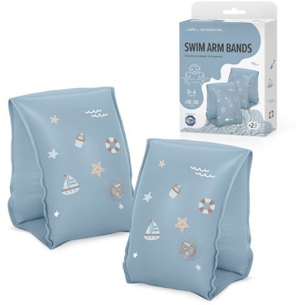 Sipo - Zwembandjes Kinderen - Set van 2 - Opblaasbare Zwemvleugels - voor 3-6 Jaar - Zwemhulp voor Zwemles & Zwembad - Dubbele Luchtkamers - Veilig Zwemaccessoire - 15-30 kg - 18.5 x 15 x 13 cm - Blauw