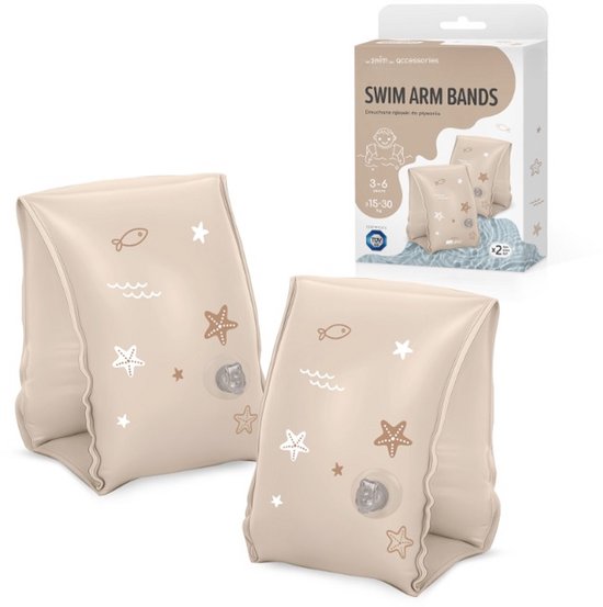 SIPO Swim Armbands for Kids – 3-6 Years – 15-30 kg – Beige
