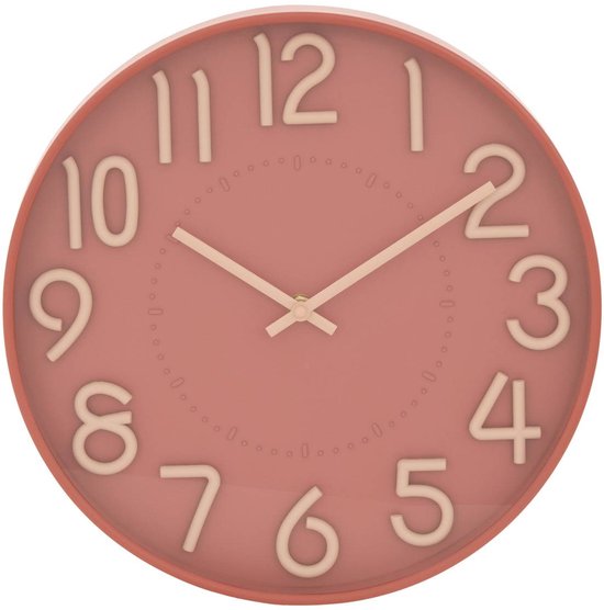 Horloge Homy D.30cm rose