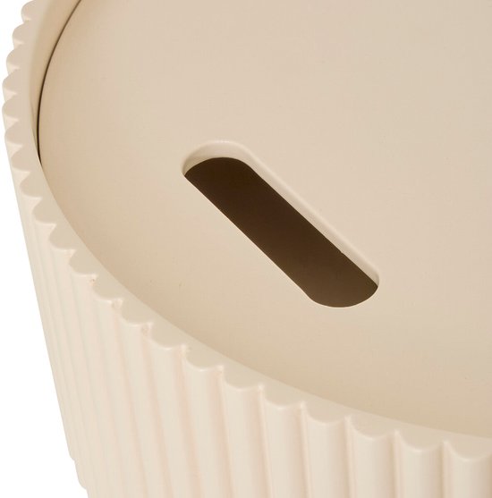 Atmosphera Juna bijzettafel met opbergruimte – rond, beige, Ø 33 x 48 cm – foto 5