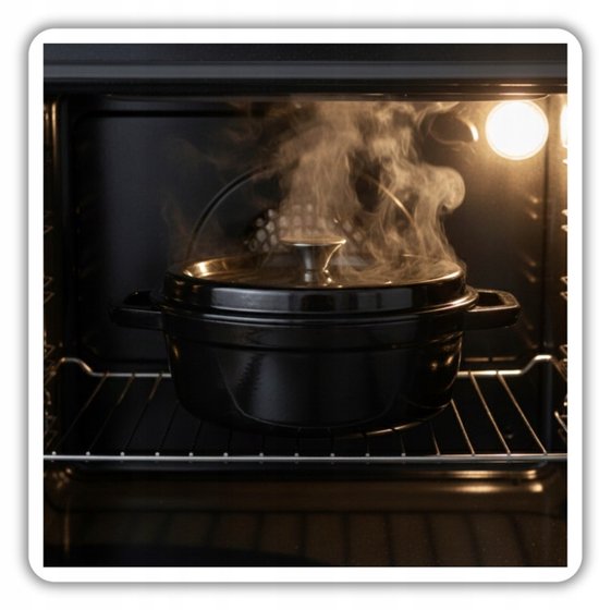 Hage - 2-Piece Set - Cast Iron Dutch Oven Set - 2.85 L + 6 L - Enameled Dutch Ovens with Lid - Baking Dishes for Bread, Meat, and Casseroles - Induction - Dutch Oven - Black