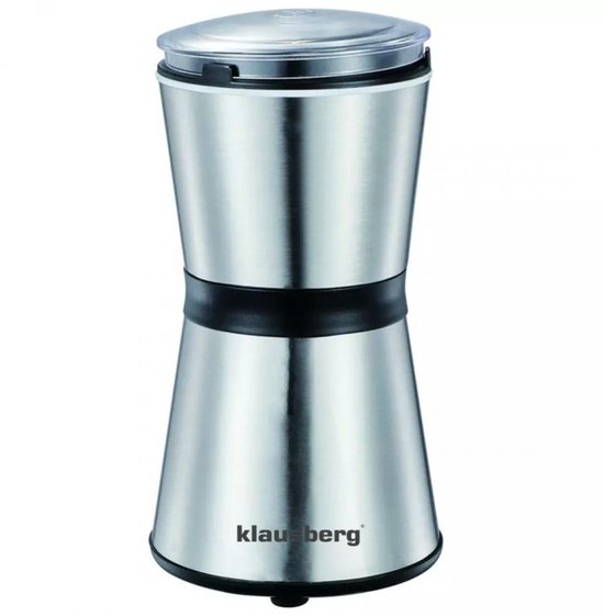 Klausberg KB7603 Moulin à Café Électrique - Réservoir et Lame en Acier Inoxydable - 200W - Mouture Fine ou Grossière