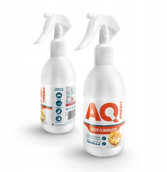 Elix - AQ Fresh - Geurverwijderaar Spray - Luchtverfrisser Huis en Auto - Geur Neutralisator - Vanille Geur - Odor Eliminator Spray - Anti Geur Spray - 250ml - Vanilla