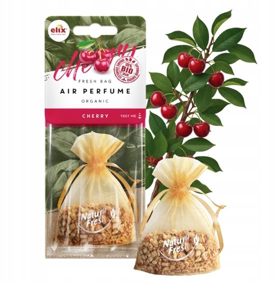 Elix - Natuurlijke Geurzak - Eco Granulaat - Air Freshener - Luchtverfrisser voor Auto & Huis - Langdurige - ca. 20g - Cherry