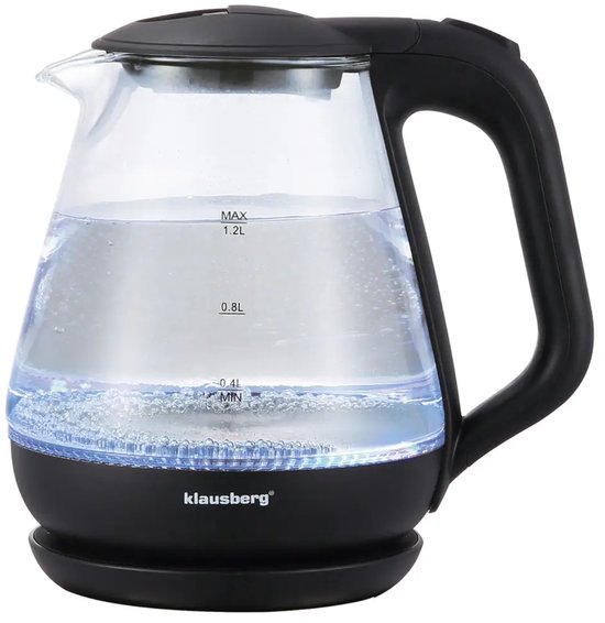 Klausberg KB-9003 - Waterkoker - 1. 2 liter - Zwart - 1630 watt