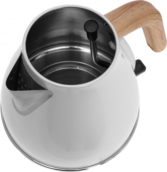 Kassel 93233 - Retro Electric Kettle - 1.7L - Stainless Steel - Pearl