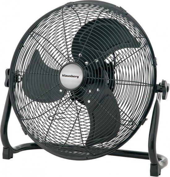 Klausberg 7517 - floor fan 45 cm - Black - 100W - 3 speeds