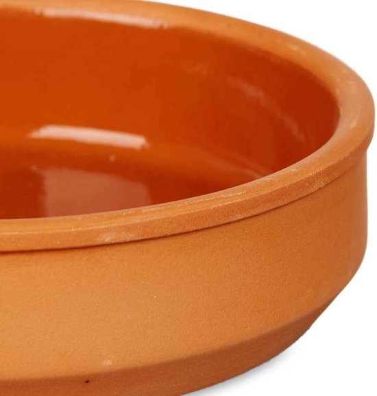 La Dehesa - Tapas / Creme brulee schaaltjes - 8x stuks - terracotta / bruin - 16 x 4 cm - serveerschaaltjes - hapjes - voedsel