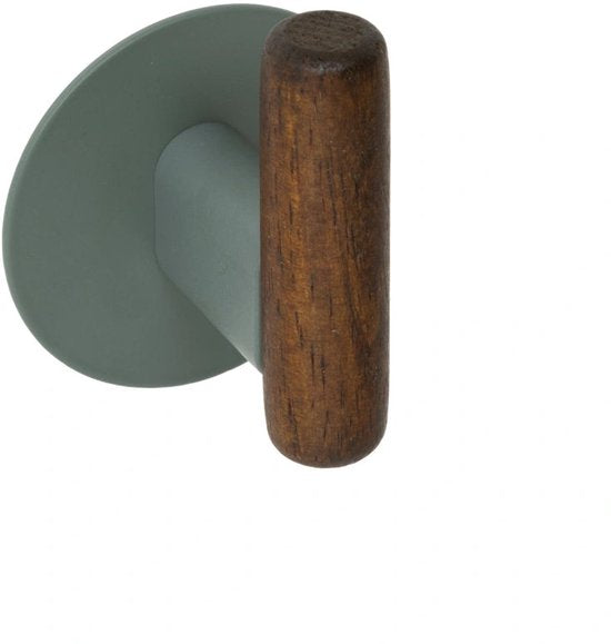 5Five Cassie Self-Adhesive Wall Hook - Set of 2 pieces - 7 x 5 x 8 cm - Brown / Beige