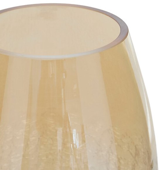 Vaas - Bloemenvaas - Glazen Vaas - Set van 2 - Crackle Glas - Luxe Interieur Decoratie - 25 cm & 39 cm in Hoogte - Transparant