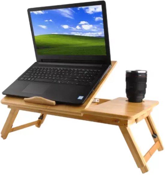 Ruhhy bamboe laptopstandaard – verstelbare laptoptafel tot 17 inch – foto 13