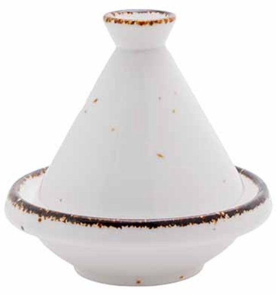 Cosy&Trendy Brisbane mini tajine met deksel – wit porselein, 70 ml