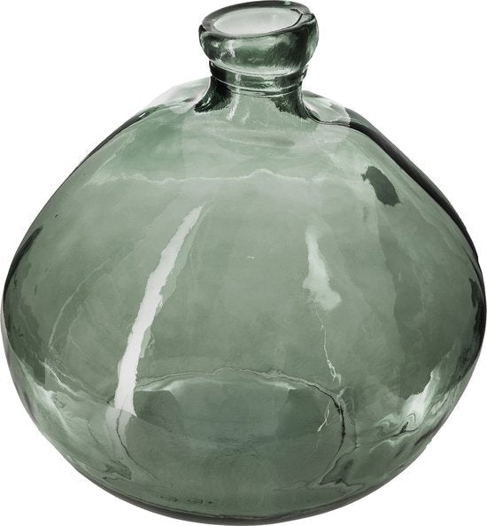 Atmosphera bolvaas Genua van groen glas – gerecycled, 22 x 21 cm