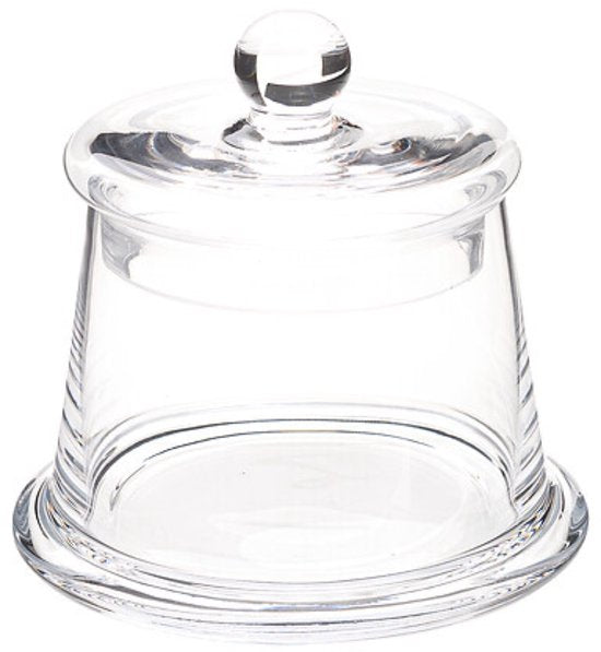 Glazen snoeppot met deksel – bewaarpot 0,4 liter, Ø 12,5 x 12 cm
