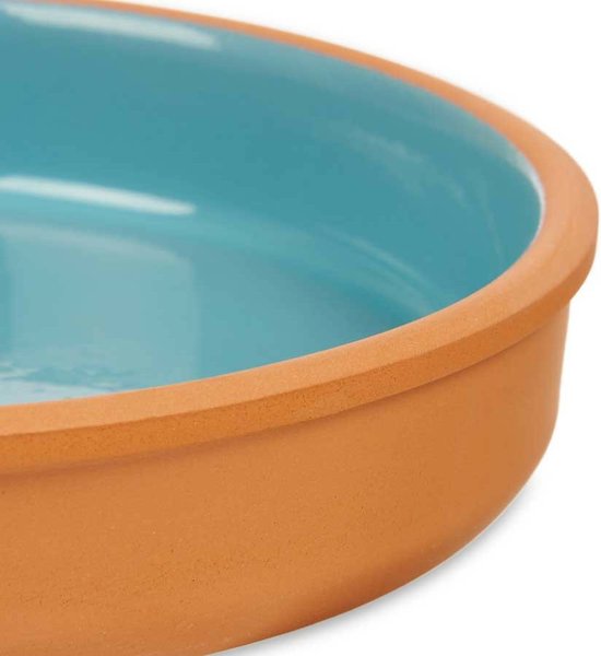 La Dehesa Tapas Servierschale - 2er-Set - Terrakotta - Blau - D23 x H4 cm - zum Servieren von Häppchen - Auflaufform - rund