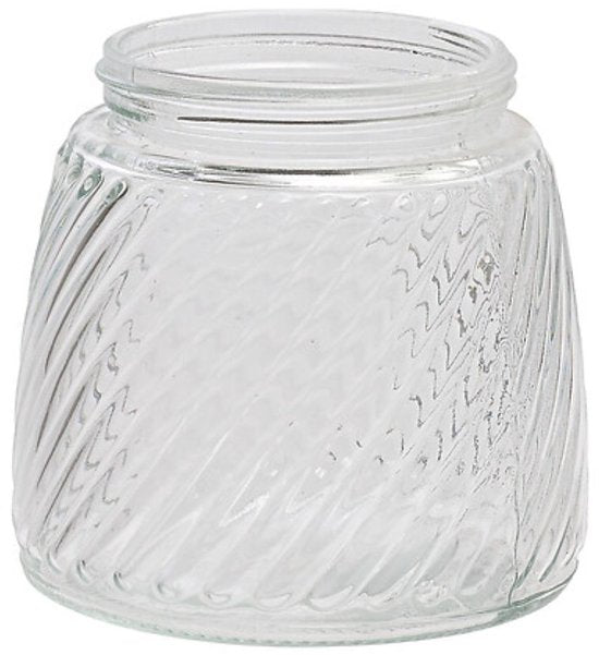 2-Piece Glass Storage Jars - Storage Jar - Canister - With Bamboo Lid - Kitchen Storage - 0.9 Liter - Ø12.2 x 12.5 - Transparent