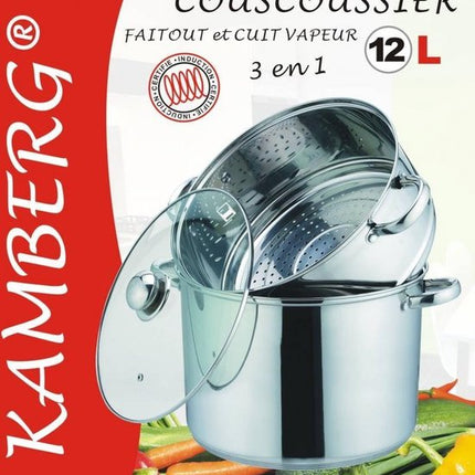 Couscoussier 3 en 1 - Acier inoxydable