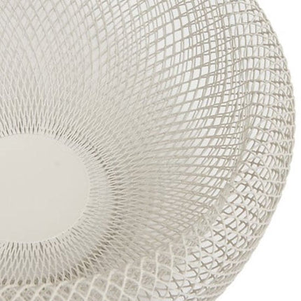 Fruitmand - Metalen Fruitschaal - Decoratieve Fruitmand - Moderne Fruitschaal Keuken - Open Draadmand voor Fruit - Stalen Opbergmand - Ø27.7 x 12.4 cm - Beige