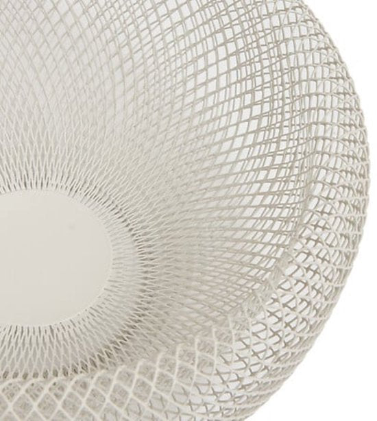 Fruit Bowl - Metal Fruit Basket - Decorative Fruit Bowl - Modern Kitchen Fruit Bowl - Open Wire Basket for Fruit - Steel Storage Basket - Ø27.7 x 12.4 cm - Beige