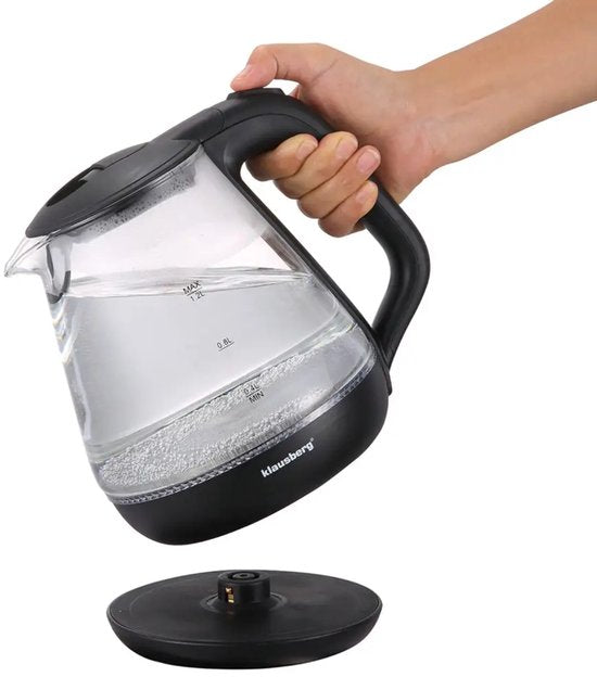 Klausberg KB-9003 - Waterkoker - 1.2 liter - Zwart - 1630 watt