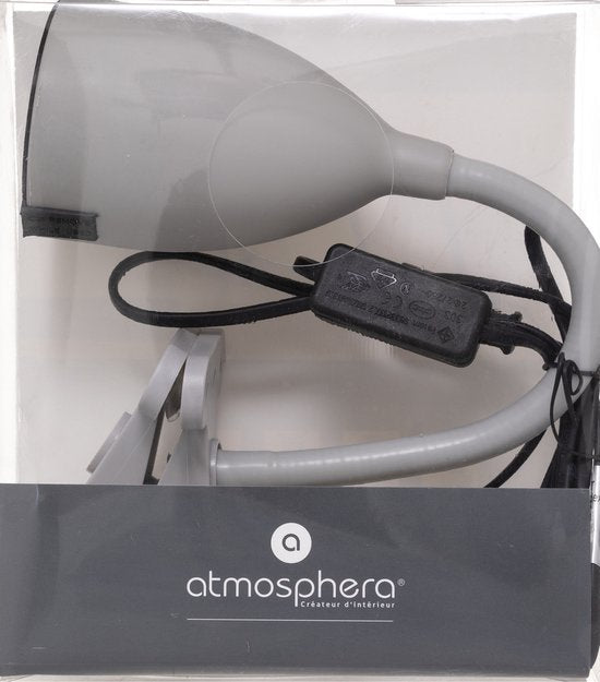 Atmosphera clamp desk lamp - Design Light Classic - grey - H43 cm - Reading lamp
