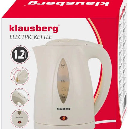 Klausberg KB-9002 - Waterkoker - 1.2 liter - beige - 1100 watt