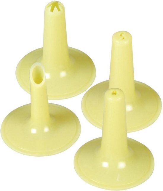 KINGHOFF Cookie Press - cake decorator - with 20 cookie discs and 4 decorating nozzles - 21 CM x 17 CM