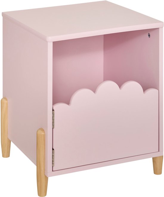 Atmosphera Bedside table with door - 36x33x40cm - Pink