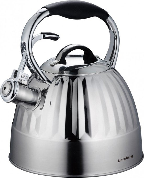 Klausberg 7479 whistling kettle - 3L - stainless steel - all heat sources