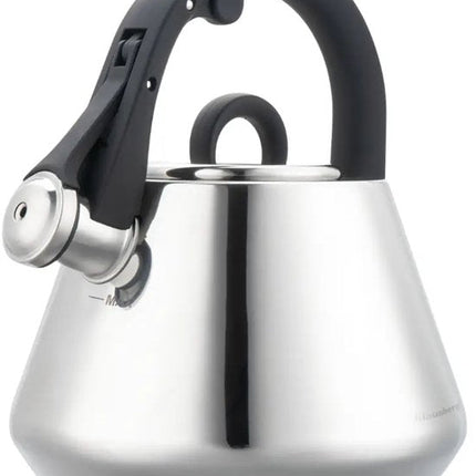 Klausberg 7947 - Fluitketel met fluit - 2.5 liter - RVS - zilverkleurig
