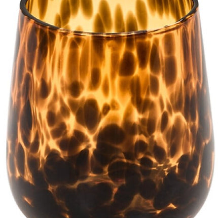 Badkameraccessoireset - Luxe Glazen Badkamer Set - Dotty 400ml Zeeppompje, 11cm Zeepbakje & 9cm Tandenborstelhouder - voor Toilet & Keuken - Bruin