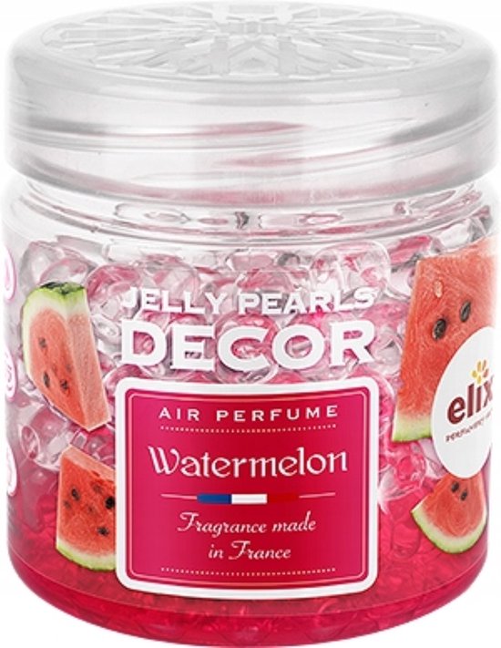 Elix - Luchtverfrisser Gel Parels - Jelly Pearls Decor - Geurparels voor Interieur Auto Luchtverfrisser - Watermeloen Geur - Langdurige Geur Met Essentiële Oliën - 150ml - Watermelon