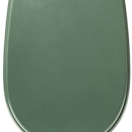 Ficus Toiletbril - WC-Bril met Blad Design - Universele Toiletzitting - Duurzame Badkamer Accessoire - HDF - 36 x 49.8 x 5.4 cm - Donkergroen