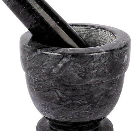 Cosy&Trendy Vijzel met Stamper - Ø 10cm - 21 cl - Marmer - Kruiden&Specerijen - Mortier - Moersleutel - Les Cruches et Pilon