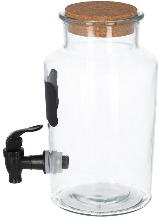 Homla Allos drankdispenser set van 2 – 2 x 2 liter glas met standaard – foto 2