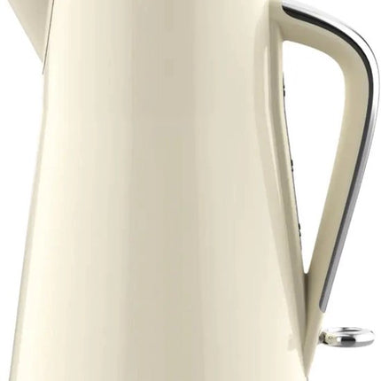Klausberg - Waterkoker - Elektrische Waterkoker - Thee & Koffie Koker - Grote Waterkoker Snelkoker - Keuken Waterkoker Modern - 1.7L - RVS - 2200W - Crème