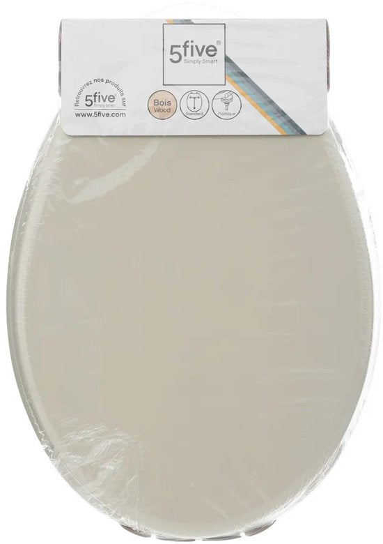 5Five Toilettensitz Colors - beige - MDF / HDF-Holz - universell - Standard-WC-Sitzbefestigung