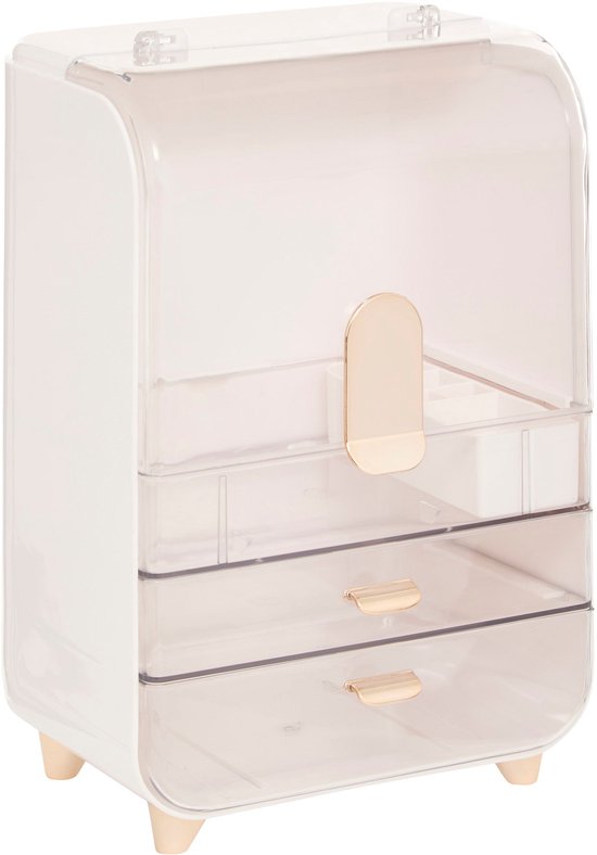 5Five Aufbewahrungsbox Sara 2L / Fach - Organizer - 24 x 17 x 36 cm - Weiß