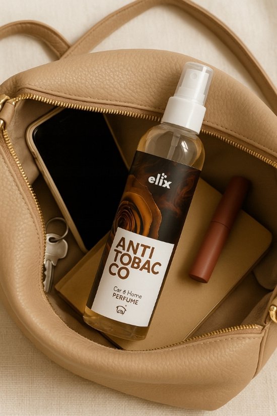 Elix - Air Freshener Spray - Interior Perfume Spray - Handy Air Freshener for Car, Bag & Room - Compact Scent Spray for Travel & On-the-go - 75ml - Anti-Tobacco