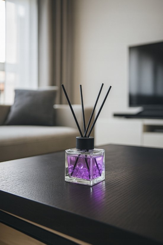 Elix - Duftstäbchen - Duftstäbchen mit Perlen - Lufterfrischer - Innenraum-Parfum-Diffusor – Duftstäbchen Langanhaltender Duft - Dekorativer Aroma-Diffusor - für Wohnzimmer & Badezimmer - 100 ml - Berry Paradise