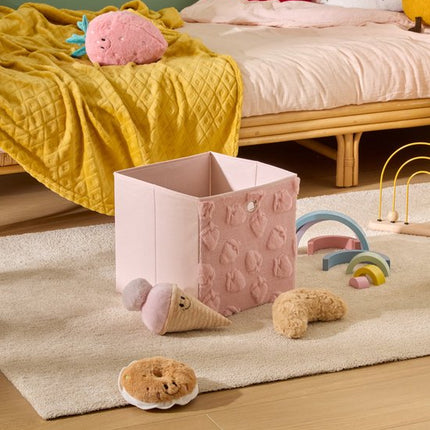 Atmosphera Kids Fraiz Opberg - 30x30x30cm - Opvouwbaar - Roze
