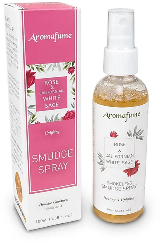 Aromafume natural smudge spray white Sage rose - witte salie roos - spray - 100 ml