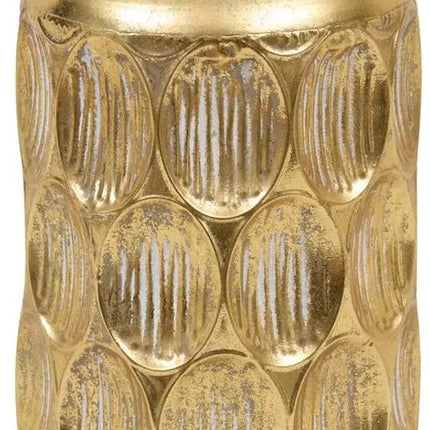 Vase Belli Atmosphera - Doré - Vase à fleurs en fonte H41 cm - Pot décoratif - Design nostalgique - Vase élégant - 1.1KG
