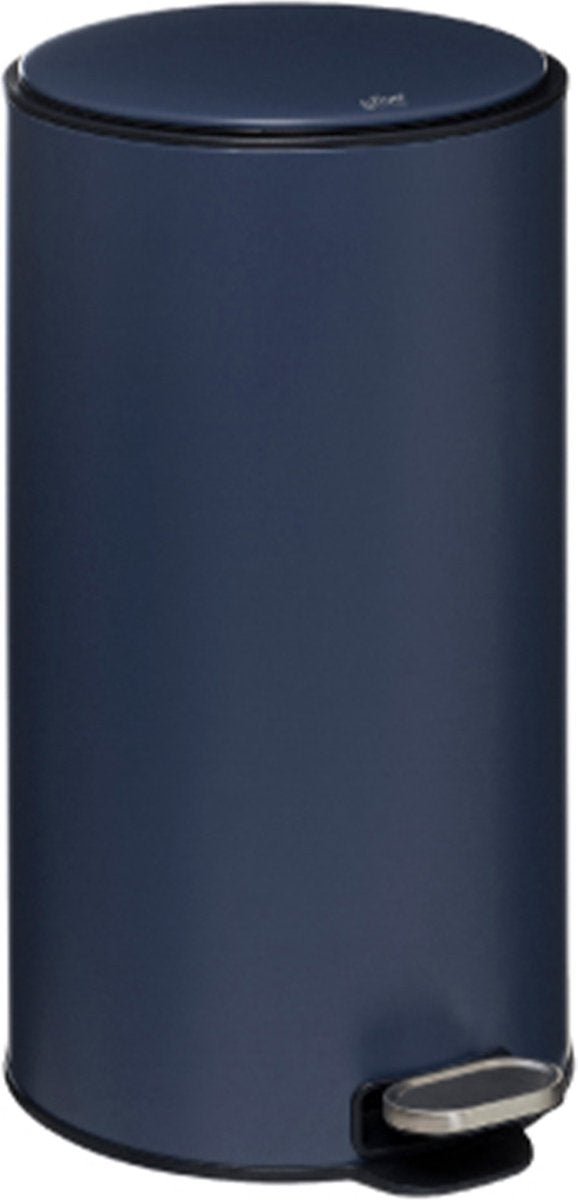 5Five Trash can/pedal bin Delta - dark blue - metal - 30 liters - 39 x 33 x 62 cm - kitchen