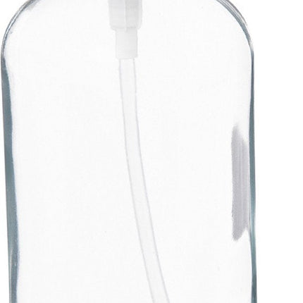 5Five Pompe à savon/distributeur de savon en verre - transparent - 1 litre