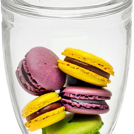 Vivalto Pot à bonbons/boîte de conservation Candy Box - Bonbonnière - verre - avec couvercle hermétique - D12 x H24 cm - Boîte à biscuits