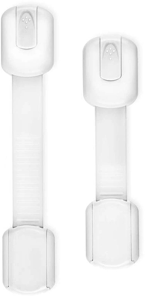 SIPO Strap Lock 6 pièces - Verrou de sécurité réglable pour tiroirs et armoires - Protection auto-adhésive des meubles contre les enfants - Verrous d'armoire -