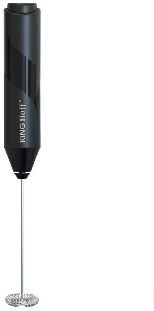 Kinghoff KH1811 - Mousseur à lait électrique - Moteur puissant pour une mousse crémeuse - Fouet en acier inoxydable - Fonctionne avec 2 piles AA (non incluses)
