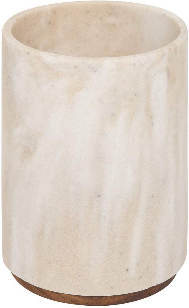 5Five Como Support d'ustensiles de cuisine - Effet marbre - Ø12xH17cm - Beige